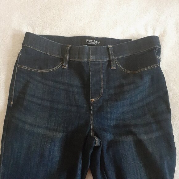 Judy Blue Women's Size 9 (29) Dark Wash Skinny Fit Pull On Denim Jeans - Picture 3 of 12